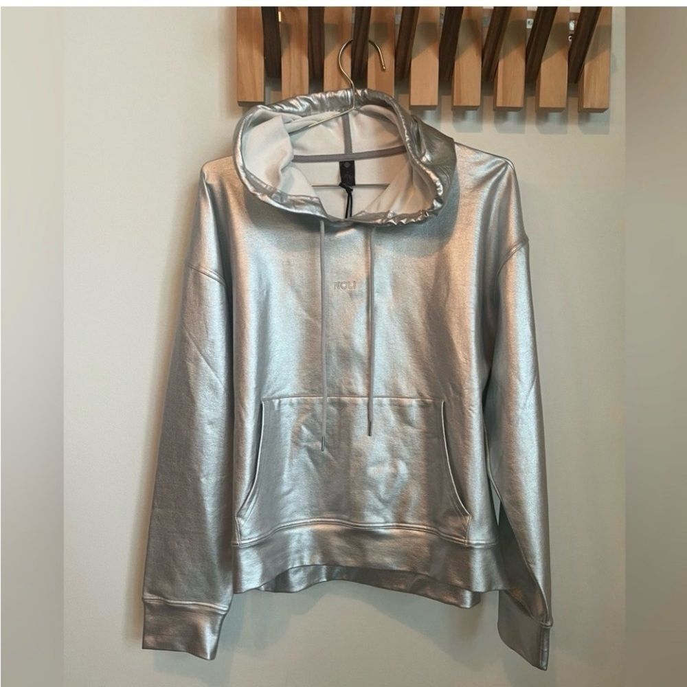 NOLI Metallic Silver Sweatshirt Women's